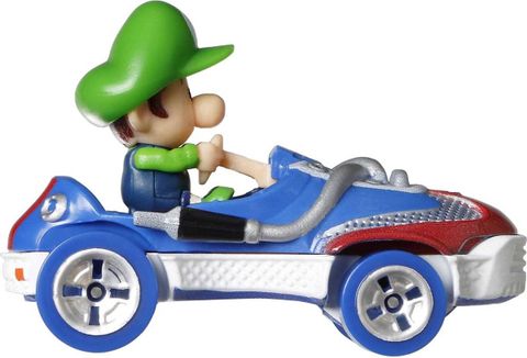  Mô hình xe Hot Wheels Mario Kart Baby Luigi Vehicle 