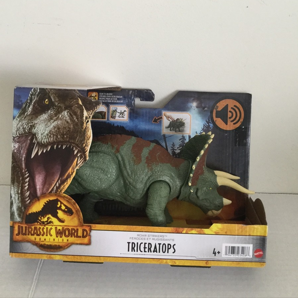 Khủng long Mattel Jurassic World Dominion Roar Strikers Triceratops Dinosaur Action Figure