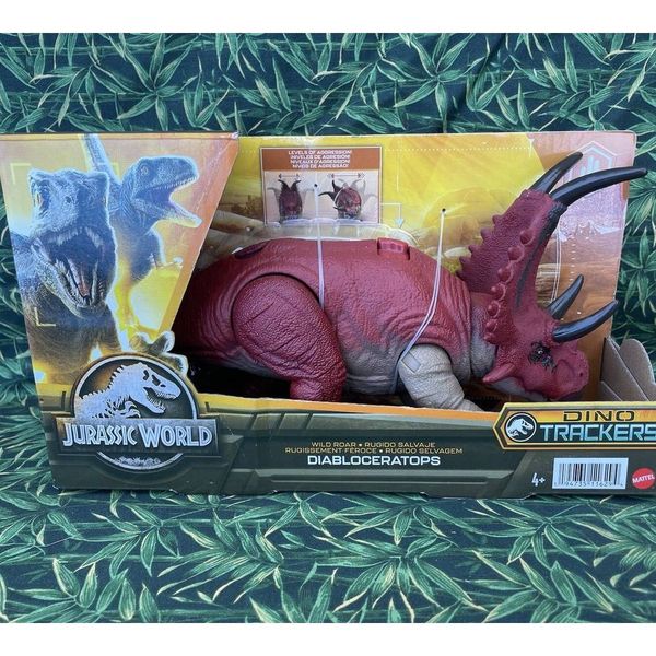 HLP16 Mô Hình Khủng Long DIABLOCERATOPS có âm thanh JURASSIC WORLD cho trẻ 4+