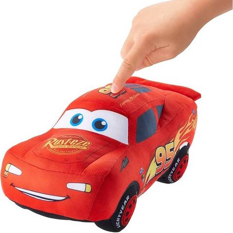  Xe nhồi bông có âm thanh HLT74 Disney Pixar Cars Lightning McQueen Talking Plush 