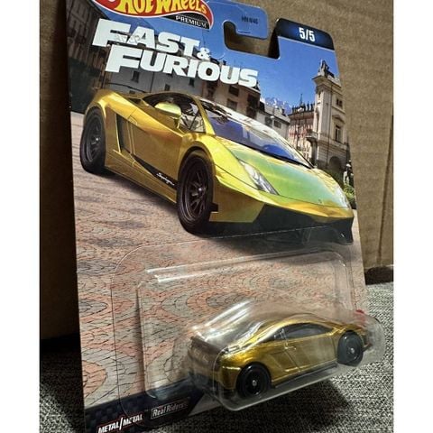 Mô hình xe HMG52 Hot Wheels Fast and Furious - Lamborghini Gayard LP 570-4 Super Regera 