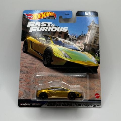  Mô hình xe HMG52 Hot Wheels Fast and Furious - Lamborghini Gayard LP 570-4 Super Regera 