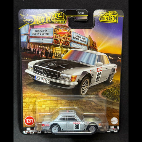  Xe HRT63 Hot Wheels Boulevard '80 Mercedes-Benz 500 SLC Rally Silver 