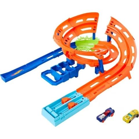  Đường đua xe oto HTK17 Mattel Hot Wheels Action Whip Around Raceway 