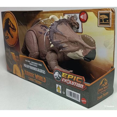  HTK72 Jurassic World Wild Roar Pachyrhinosaurus Dinosaur Figure 