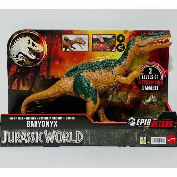 Khủng long HTP68 Jurassic World Epic Attack Dino Chomp Back Baryonyx