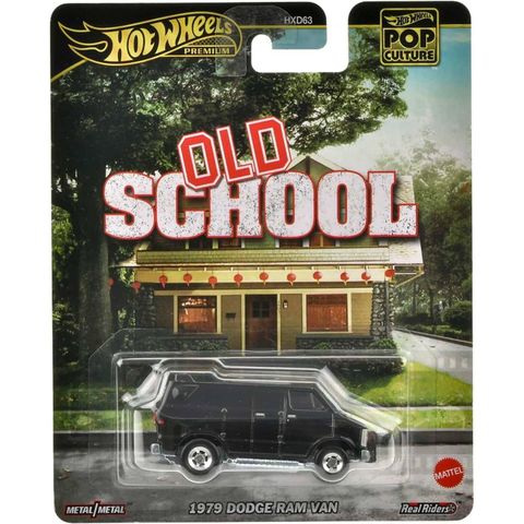  Xe mô hình HVJ38 Hot Wheels Pop Culture 1979 Dodge Ram Van - Old School Van 
