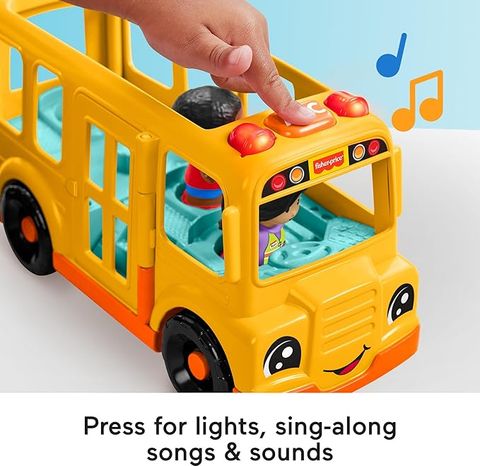  Xe buýt vàng HXC10 Fisher-Price Little People Musical School Bus 