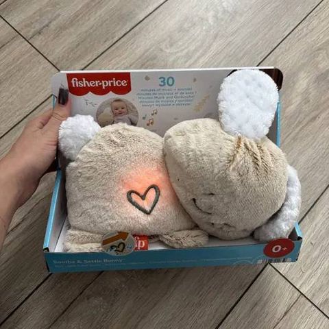  Thỏ bông ru ngủ HXG97 Fisher Price Baby Sound Machine Soothe & Settle Bunny 