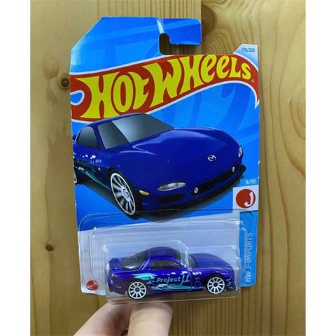  Xe mô hình HXR27 Hot Wheels Basic Car '95 Mazda RX-7 Blue 