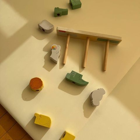  Đồ chơi gỗ HXV04 Fisher-Price Wooden Stack & Sort Animals Toy 