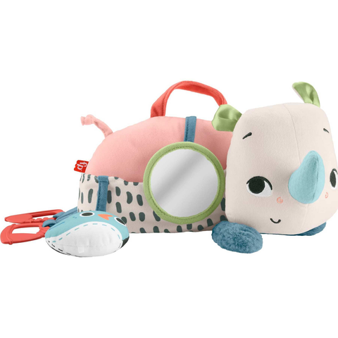  Thú bông HYR55 Mattel Fisher-price Planet Friends Tummy Time Roaming Rhino 