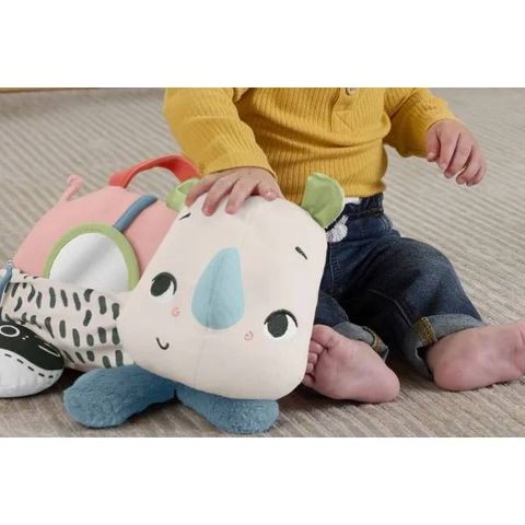  HYR55 Đồ chơi gối ôm tê giác bé nhỏ Fisher Price 