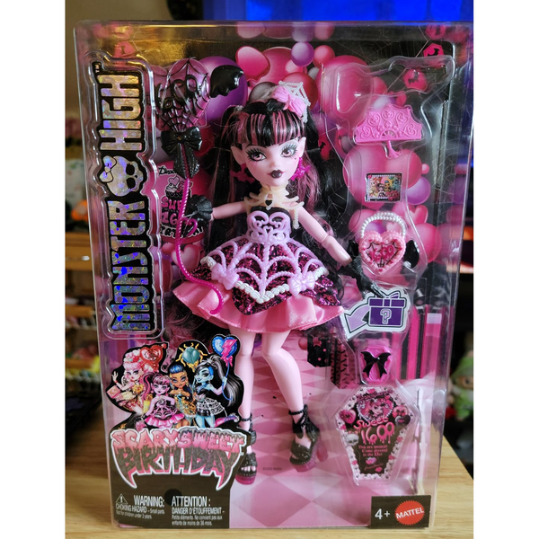  Búp bê  JBG74 Monster High Scary Sweet Birthday Draculaura Doll 