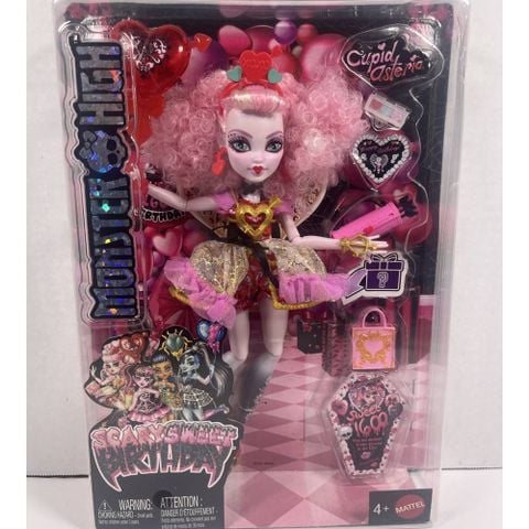  Búp bê JBG77 Monster High Scary Sweet Birthday Cupid Asteria Doll 