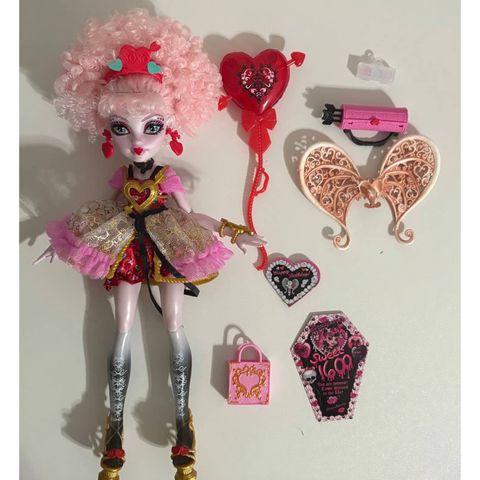  Búp bê JBG77 Monster High Scary Sweet Birthday Cupid Asteria Doll 