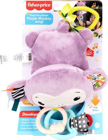  Chú khỉ bông JBG94 Fisher Price Sing & Go Purple Monkey 