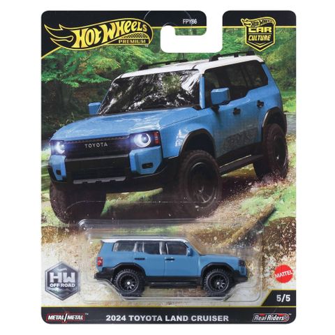  Mô hình xe JBK52 Hot Wheels Car Culture Off-Road 2024 Toyota Land Cruiser Blue 