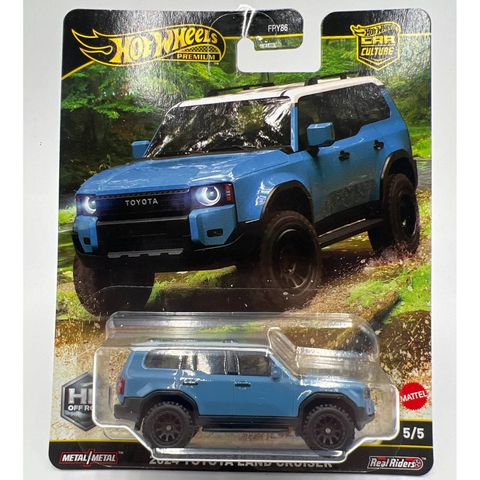  Mô hình xe JBK52 Hot Wheels Car Culture Off-Road 2024 Toyota Land Cruiser Blue 