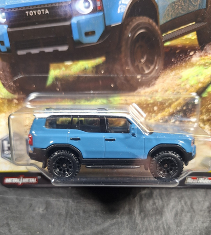  Mô hình xe JBK52 Hot Wheels Car Culture Off-Road 2024 Toyota Land Cruiser Blue 