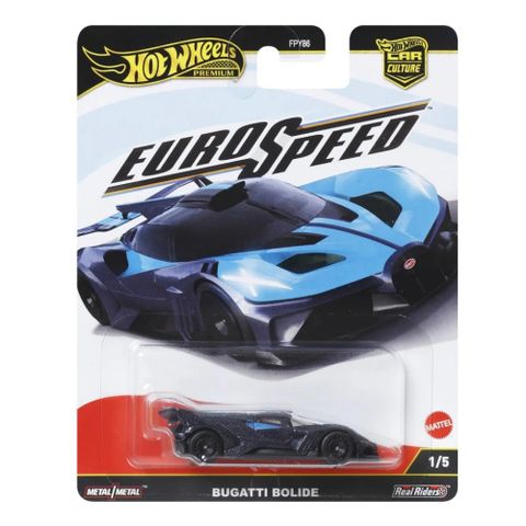  Mô hình xe Hot Wheels Car Culture Euro Speed Bugatti Boride Blue JBK79 