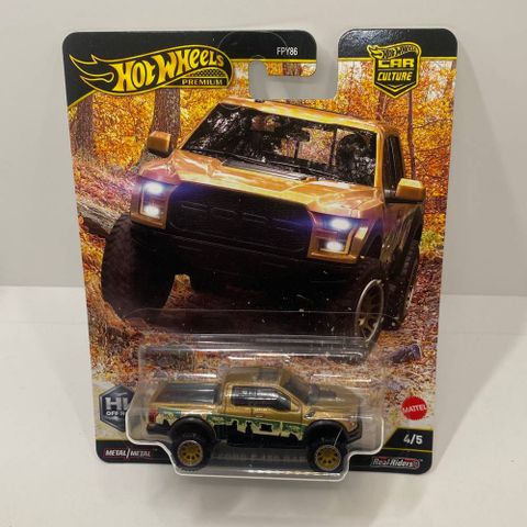  Mô hình xe JBK70 Hot Wheels Car Culture Offroad 2017 Ford F150 Raptor 
