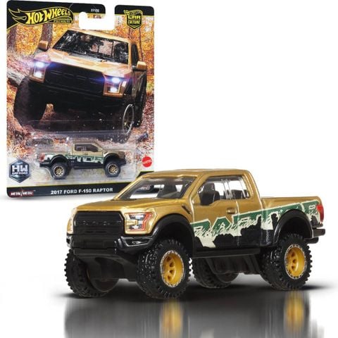  Mô hình xe JBK70 Hot Wheels Car Culture Offroad 2017 Ford F150 Raptor 