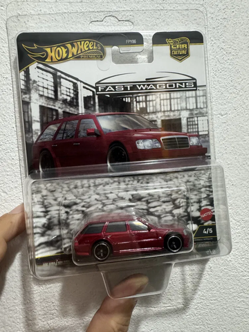  Xe mô hình JBK69 Hot Wheels Car Culture Fast Wagon Mercedes Benz E 36 AMG 