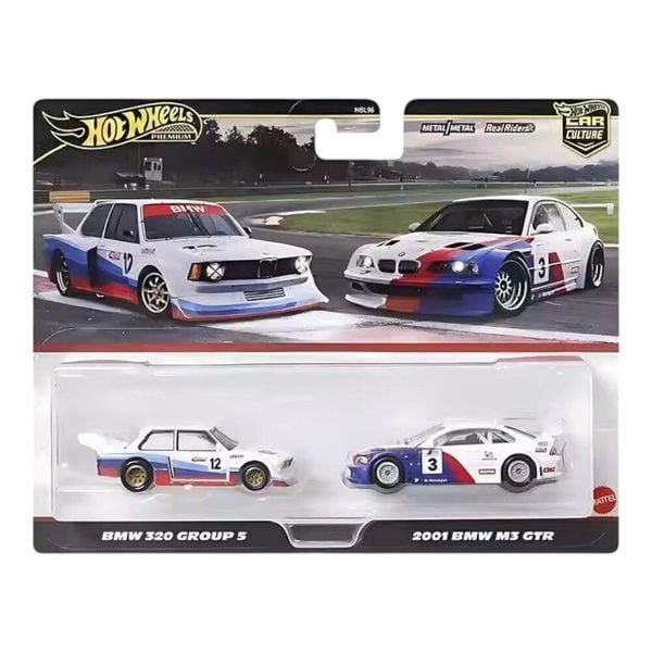 Hot Wheels Premium 2 Pack BMW 320 Group 5/2001 BMW M3 GTR