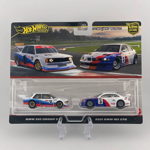 Hot Wheels Premium 2 Pack BMW 320 Group 5/2001 BMW M3 GTR