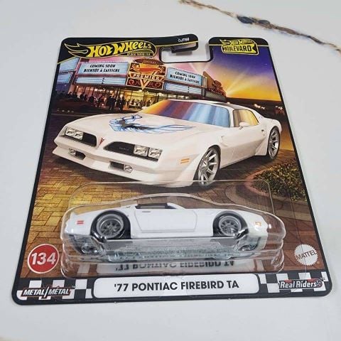  Xe mô hình JBL28 Hot Wheels Boulevard '77 Pontiac Firebird TA White 