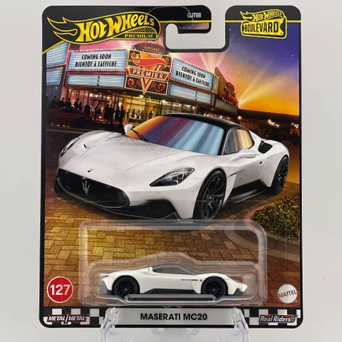  Mô hình xe JBL11 Hot Wheels Boulevard Maserati MC20 White 