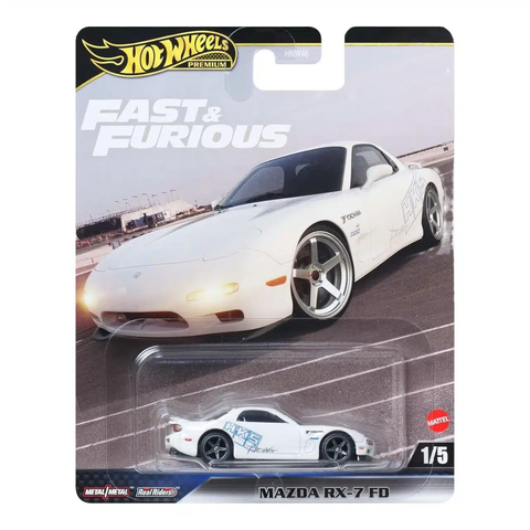  Mô hình xe JBL93 Hot Wheels Fast and Furious Mazda RX-7 FD White 