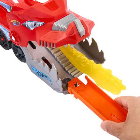  Đường đua xe JBM72 Hot Wheels City Ultimate Dragon Hauler Toy Vehicle Playset 