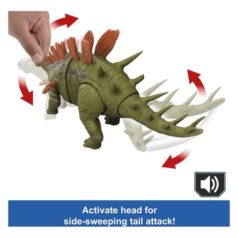  Khủng long JCL65 Jurassic World Wild Roar Kentrosaurus Action Figure 