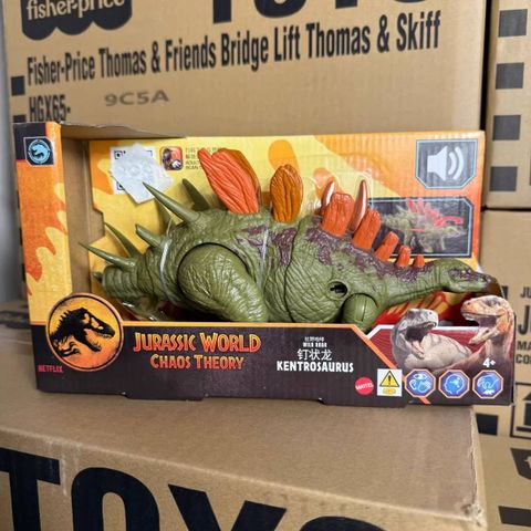  Khủng long JCL65 Jurassic World Wild Roar Kentrosaurus Action Figure 