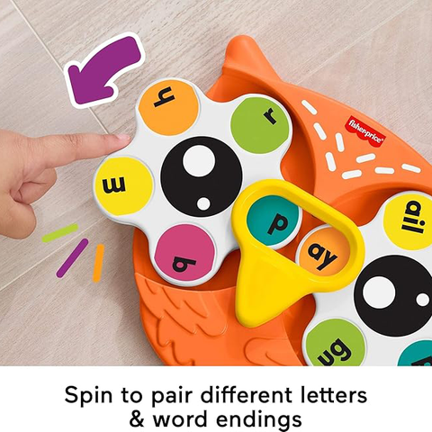  Đồ chơi học từ Tiếng Anh JCT14 Fisher-Price Rhymin Owl Word Spinner 