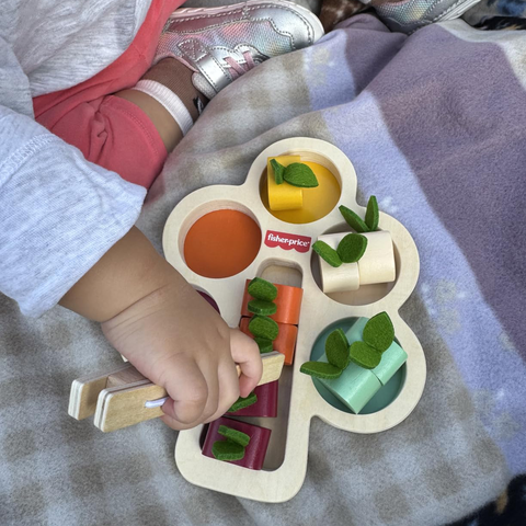  Đồ chơi gỗ JDM55 Fisher-Price Wood Montessori Toy Sorting Tree 