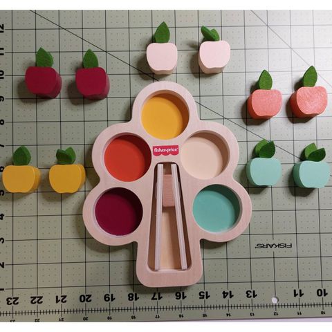  Đồ chơi gỗ JDM55 Fisher-Price Wood Montessori Toy Sorting Tree 