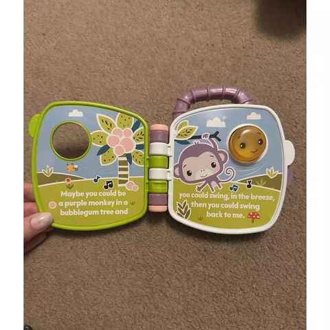 Sách học tập JFC75 Fisher-Price Purple Monkey Book 