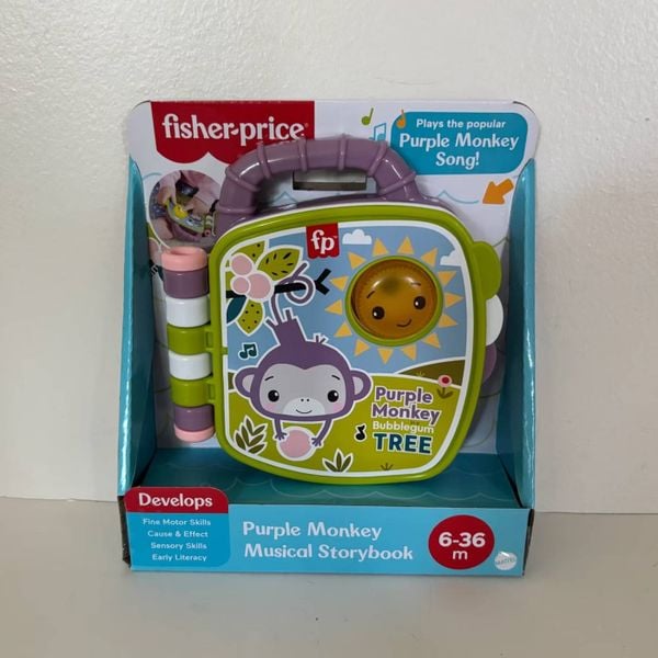 Sách học tập JFC75 Fisher-Price Purple Monkey Book 