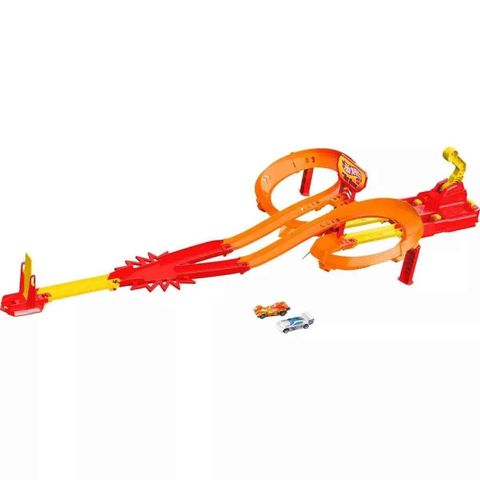  JFD11 - Hot Wheels Action Hot Ones Freeway Frenzy Toy Vehicle Track 