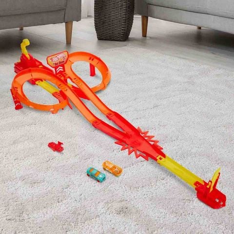  JFD11 - Hot Wheels Action Hot Ones Freeway Frenzy Toy Vehicle Track 