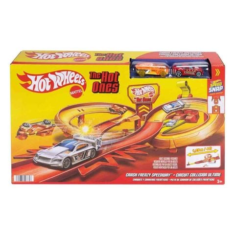  JFD11 - Hot Wheels Action Hot Ones Freeway Frenzy Toy Vehicle Track 