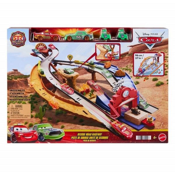 Disney Pixar Cars Race & Rescue Rescue Road Raceway Playset