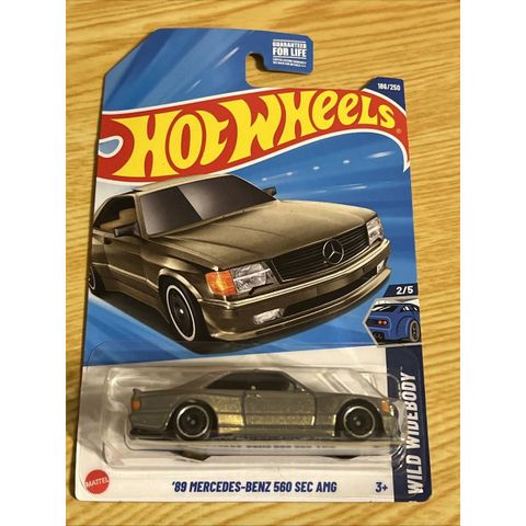  Mô hình xe JFN62 Hot Wheels 1989 Mercedes-Benz 560 SEC AMG- Gold 