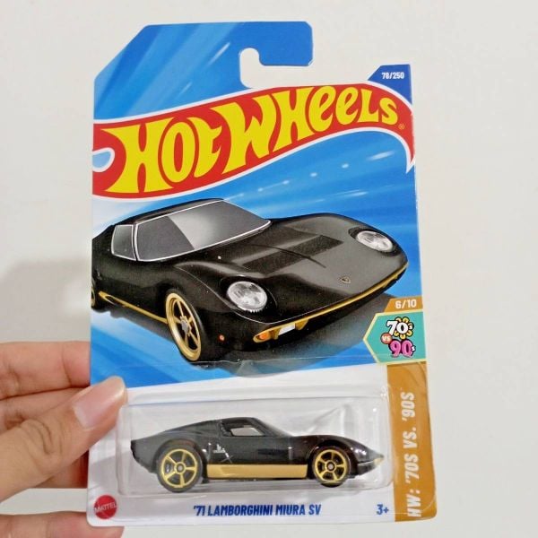 JFN83 23win04 Lamborghini Miura P400 SV Black- màu đen