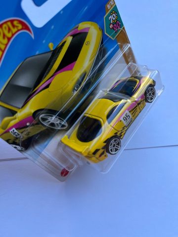  Xe mô hình JFN71 Hot Wheels Basic Car '95 Mazda RX-7 Drifting Yellow 
