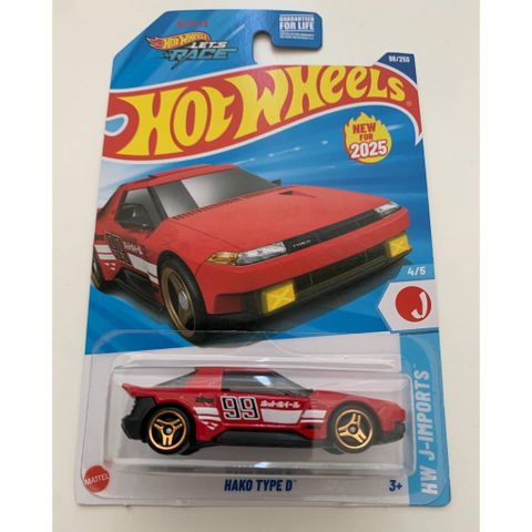 Mô hình xe hơi JFN57 Hot Wheels Basic Car Hako Type D Red 