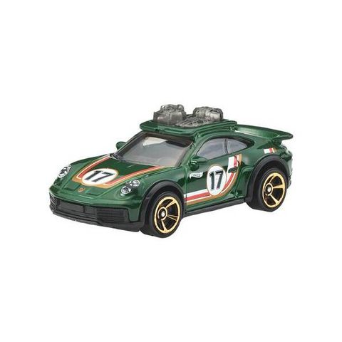 Xe mô hình JFN78 Hot Wheels Basic Car Porsche 911 Rallye Green 